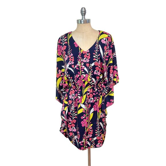 Trina Turk Sentiment Floral Mod Retro Resort Wear Dress Small - Picture 3 of 7